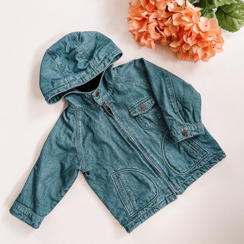 Zara Toddler Denim Hooded Jacket